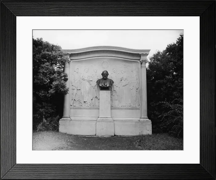 Framed Print : Longfellow Bust At His Memorial Park Framed Print : Longfellow Bust At His Memorial Park
