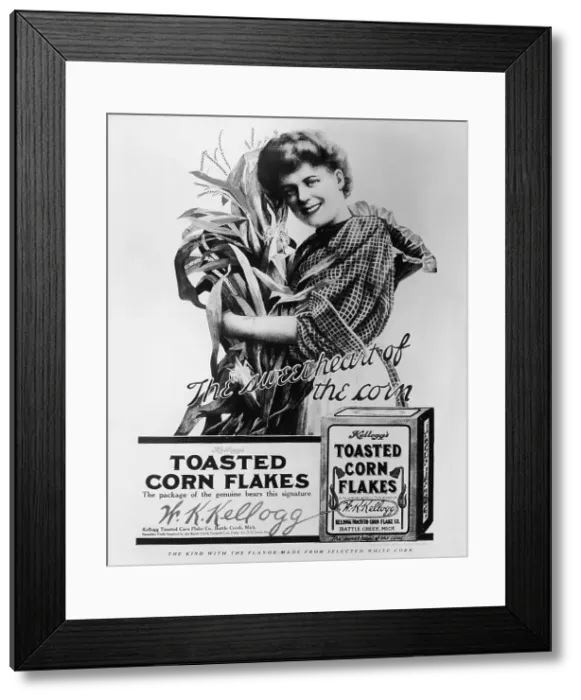 Framed Print : Early Advertisement For Cereal