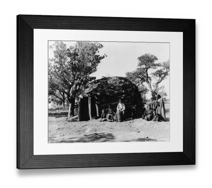 Framed Print : Hopi American Indian Hogan