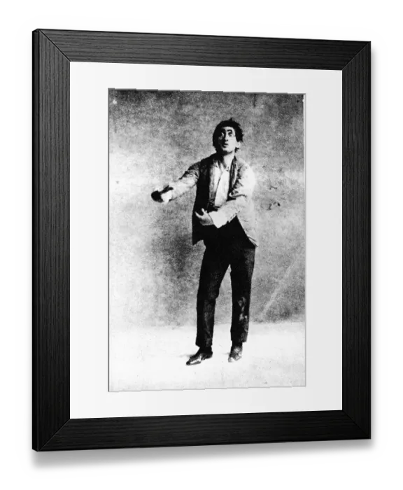 Framed Print : Jacob Adler as The Wild Man