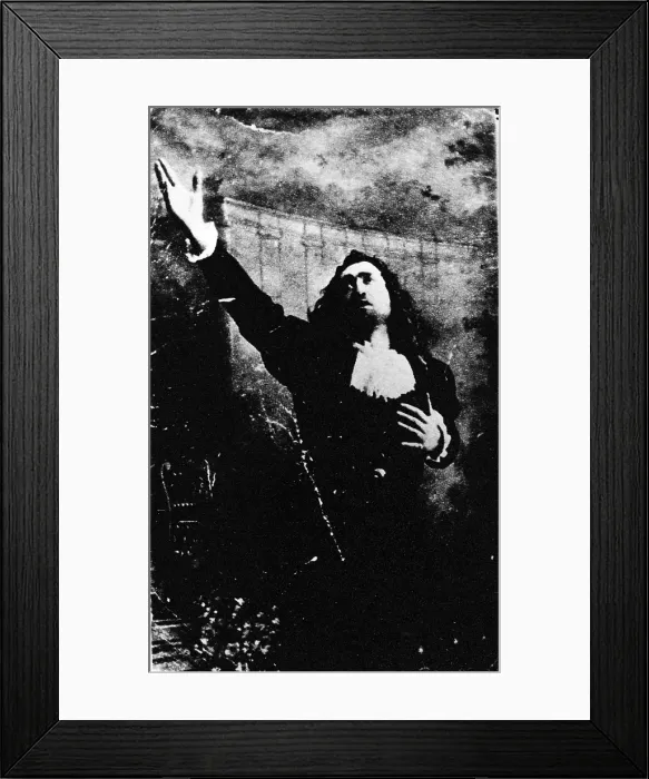 Framed Print : Stage Actor Jacob Adler as Uriel Acosta