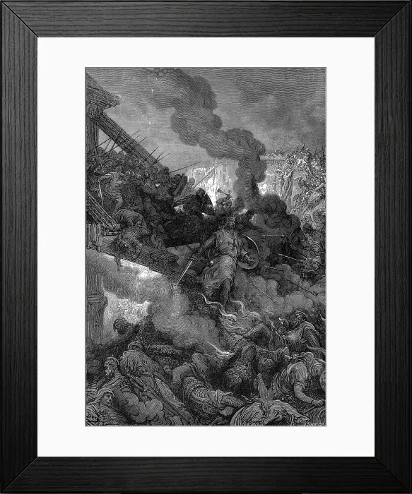 Framed Print : Illustration Of The First Crusade In 1099 Framed Print : Illustration Of The First Crusade In 1099