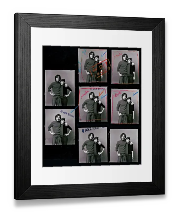 Framed Print : John Lennon & Yoko Ono Contract Sheet Framed Print : John Lennon & Yoko Ono Contract Sheet