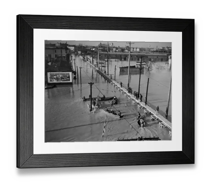 Framed Print : 1937 Ohio River Flood Framed Print : 1937 Ohio River Flood