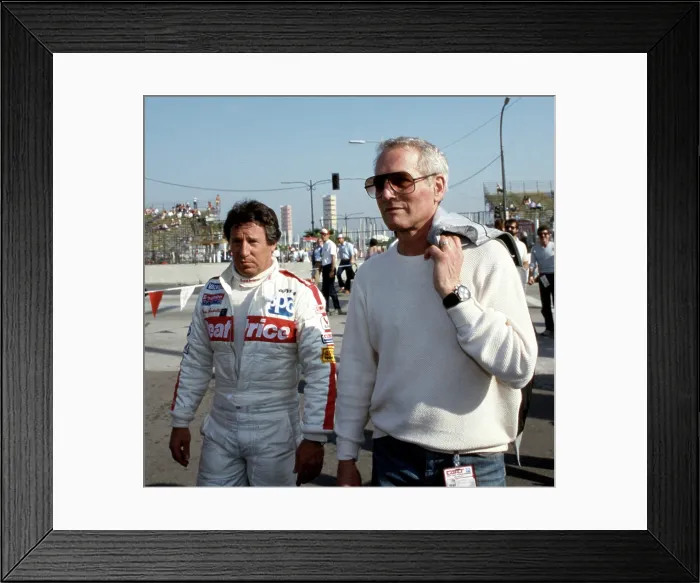 Framed Print : Paul Newman and Mario Andretti at Toyota Long Beach Grand Prix Race 1985 Framed Print : Paul Newman and Mario Andretti at Toyota Long Beach Grand Prix Race 1985
