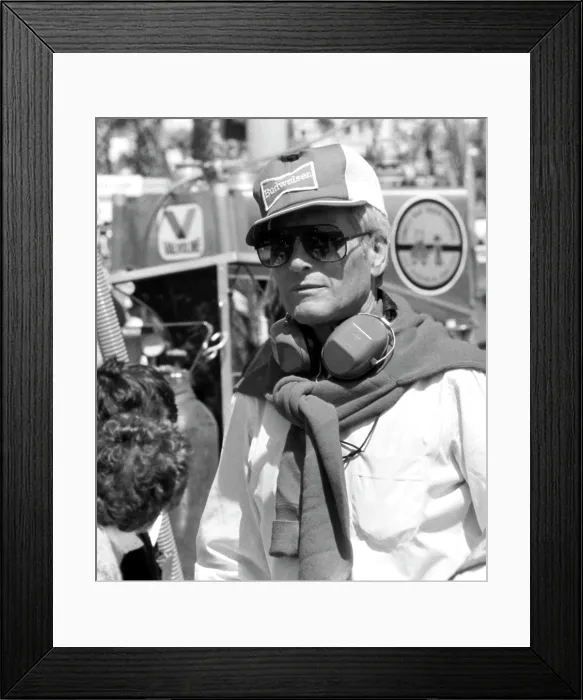 Framed Print : Paul Newman at Grand Prix race