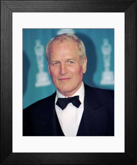 Framed Print : Actor Paul Newman Backstage at Academy Awards