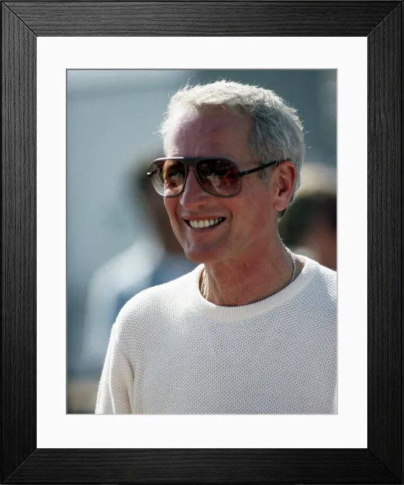 Framed Print : Paul Newman at Toyota Long Beach Grand Prix Race 1985 Framed Print : Paul Newman at Toyota Long Beach Grand Prix Race 1985