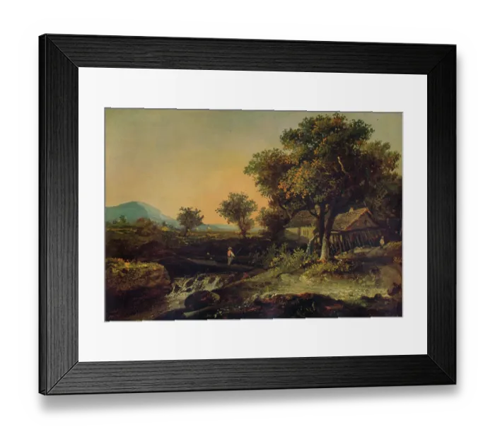 Framed Print : An Old Mill, c1840 Framed Print : An Old Mill, c1840