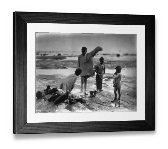 Framed Print : The Mudlarks