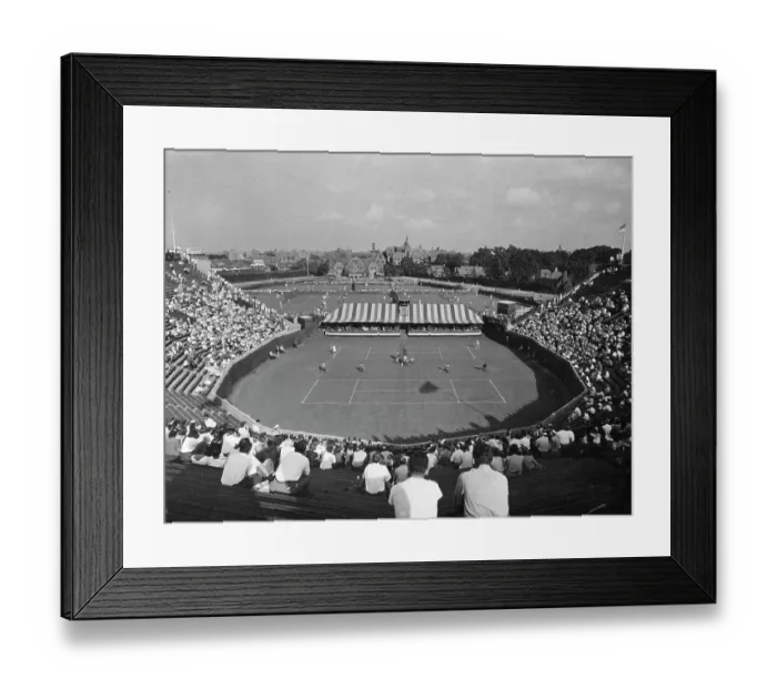 Framed Print : Tennis Match At Forest Hills Framed Print : Tennis Match At Forest Hills