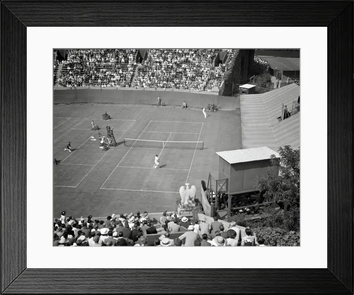 Framed Print : 1940s Spectators Watching T Framed Print : 1940s Spectators Watching T