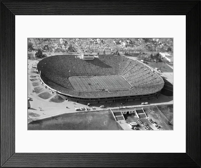 Framed Print : Aerial View Of University Of Michigan Stadium Framed Print : Aerial View Of University Of Michigan Stadium