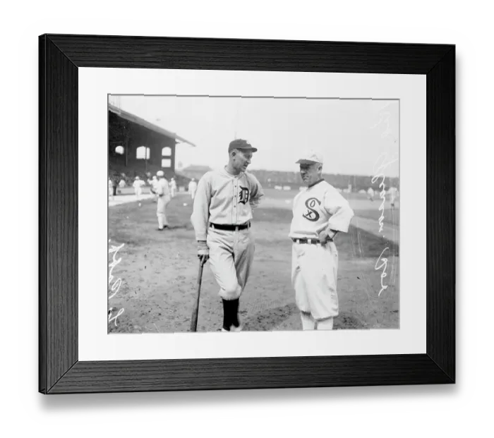 Framed Print : Ty Cobb And Kid Gleason Framed Print : Ty Cobb And Kid Gleason