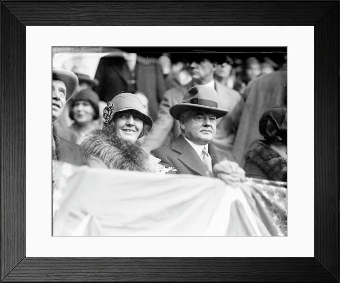 Framed Print : President Hoover Watching The World Series Framed Print : President Hoover Watching The World Series