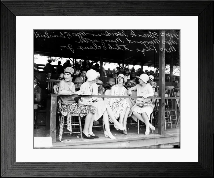 Framed Print : Women At A Sporting Event Framed Print : Women At A Sporting Event
