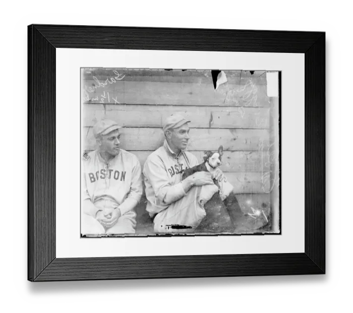 Framed Print : Harry Wolter With Pet Dog Framed Print : Harry Wolter With Pet Dog