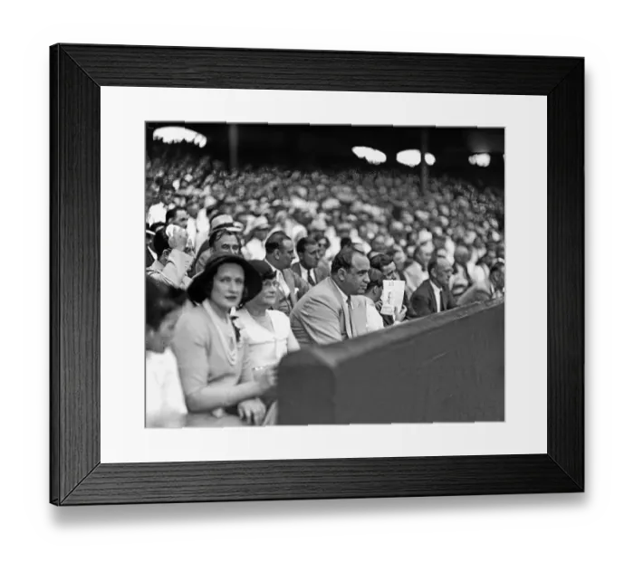 Framed Print : Al Capone At The Ballgame Framed Print : Al Capone At The Ballgame
