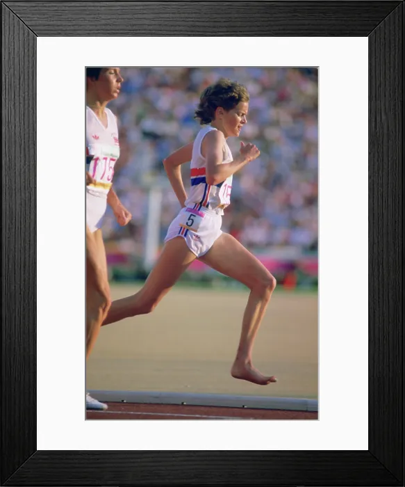 Framed Print : Zola Budd in 3, 000-meter final Framed Print : Zola Budd in 3, 000-meter final
