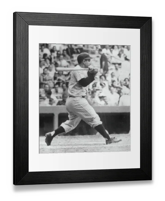 Framed Print : Yogi Berra Batting Sequence One