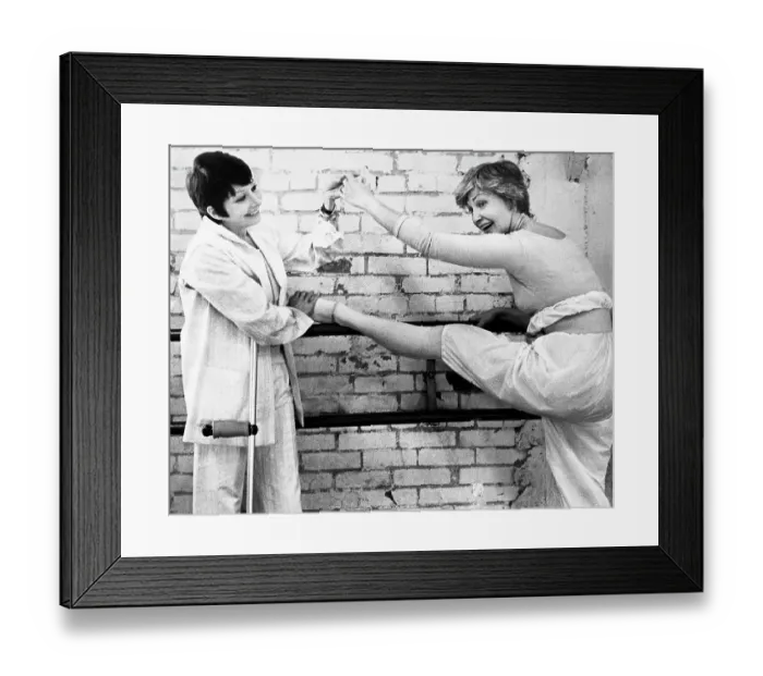 Framed Print : Zizi Jeanmaire & Joanne Woodward At The Lichine Ballet Academy Framed Print : Zizi Jeanmaire & Joanne Woodward At The Lichine Ballet Academy
