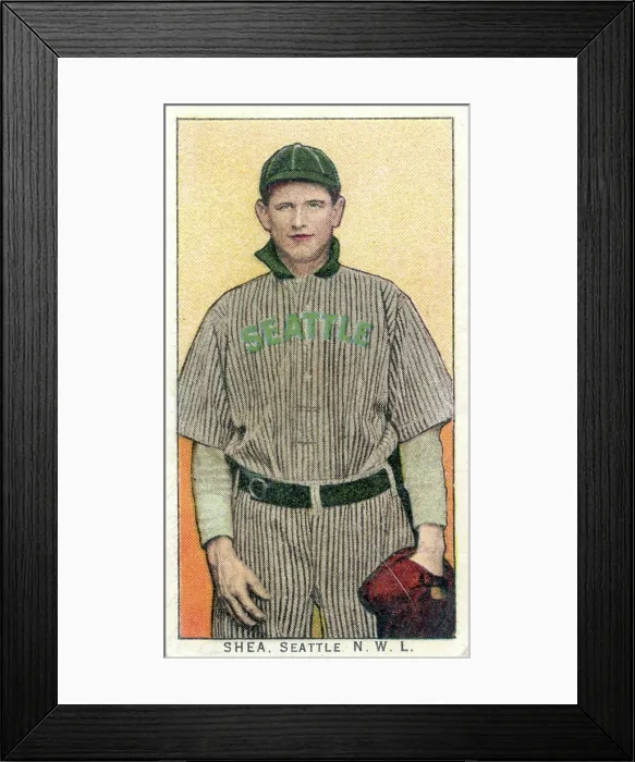 Framed Print : Cigarette Card Of Seattle's Royal Shea Framed Print : Cigarette Card Of Seattle's Royal Shea