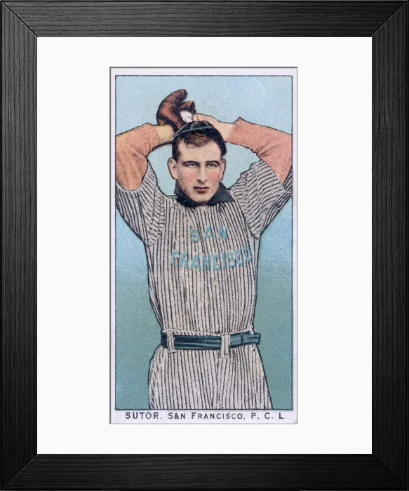 Framed Print : Cigarette Card Of San Francisco's Sutor Framed Print : Cigarette Card Of San Francisco's Sutor
