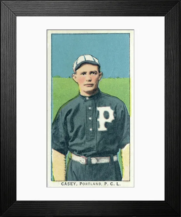 Framed Print : Cigarette Card Of Portland's Casey Framed Print : Cigarette Card Of Portland's Casey