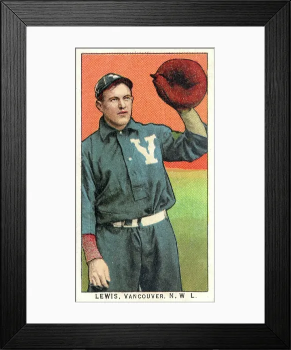 Framed Print : Cigarette Card Of Vancouver's Lewis Framed Print : Cigarette Card Of Vancouver's Lewis