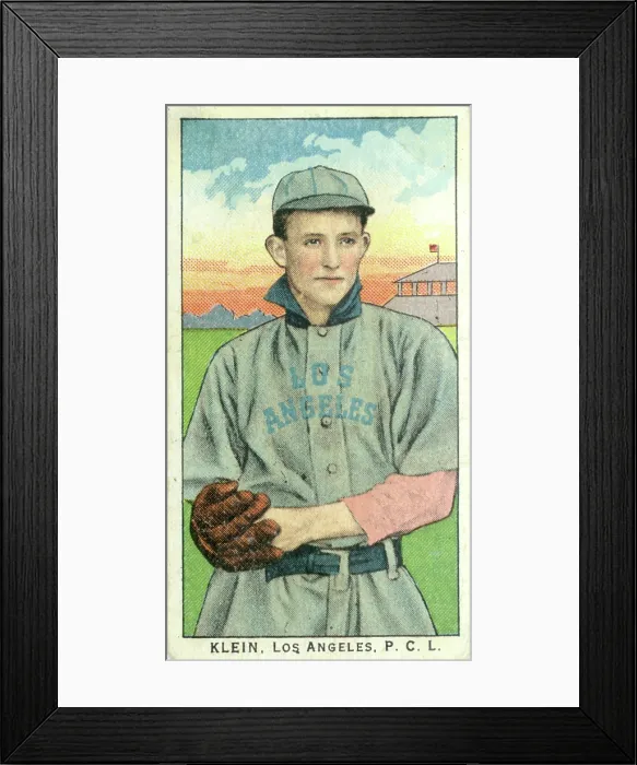 Framed Print : Cigarette Card Of Los Angele's Klein Framed Print : Cigarette Card Of Los Angele's Klein