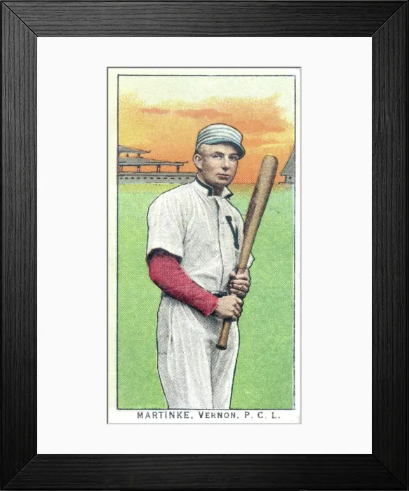 Framed Print : Cigarette Card Of Vernon's Martinke Framed Print : Cigarette Card Of Vernon's Martinke