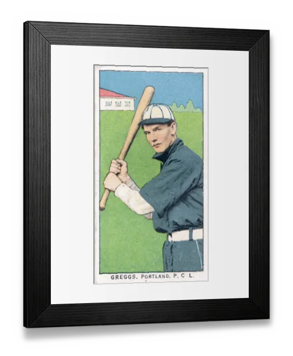 Framed Print : Cigarette Card Of Portland's Vean Gregg Framed Print : Cigarette Card Of Portland's Vean Gregg