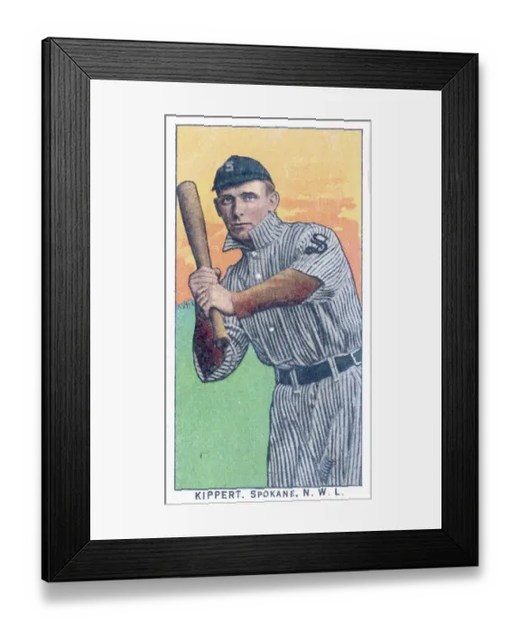 Framed Print : Cigarette Card Of Spokane's Kippert Framed Print : Cigarette Card Of Spokane's Kippert