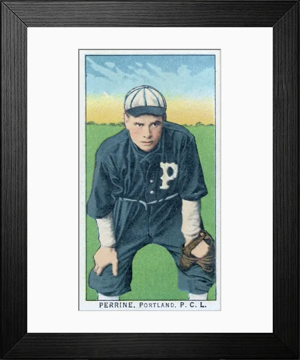 Framed Print : Cigarette Card Of Portland's Nig Perrine Framed Print : Cigarette Card Of Portland's Nig Perrine
