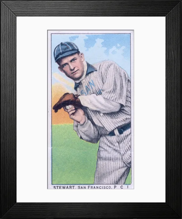 Framed Print : Cigarette Card Of San Francisco's Stewart Framed Print : Cigarette Card Of San Francisco's Stewart