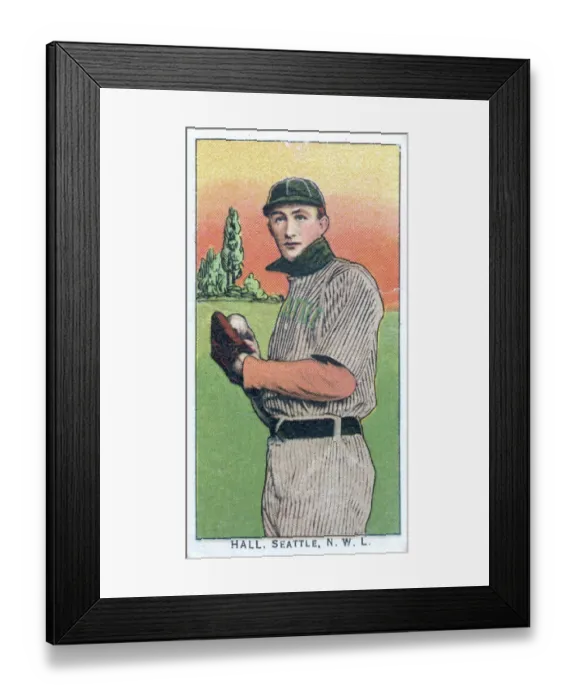 Framed Print : Cigarette Card Of Seattle's Warren Hall Framed Print : Cigarette Card Of Seattle's Warren Hall