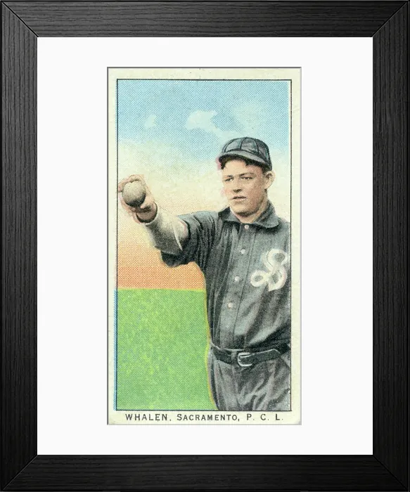 Framed Print : Cigarette Card Of Sacramento's Whalen Framed Print : Cigarette Card Of Sacramento's Whalen