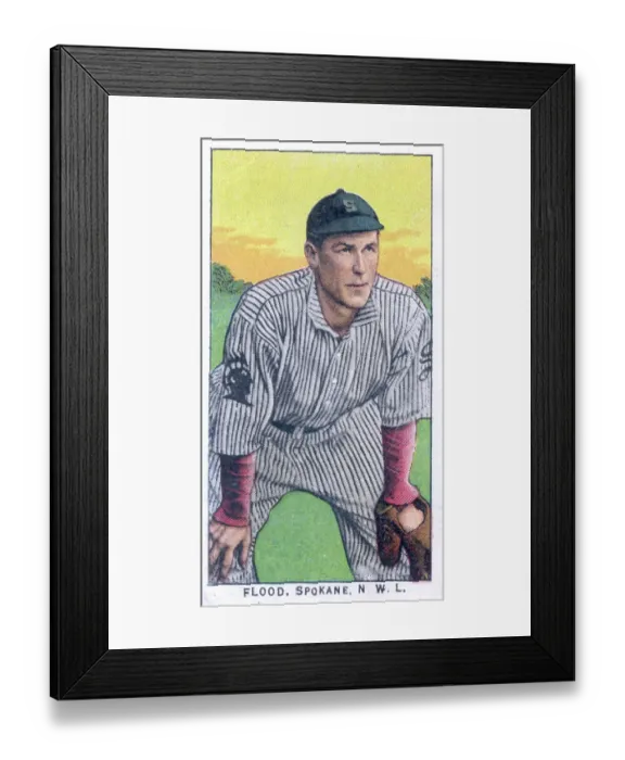 Framed Print : Cigarette Card Of Spokane's Flood Framed Print : Cigarette Card Of Spokane's Flood