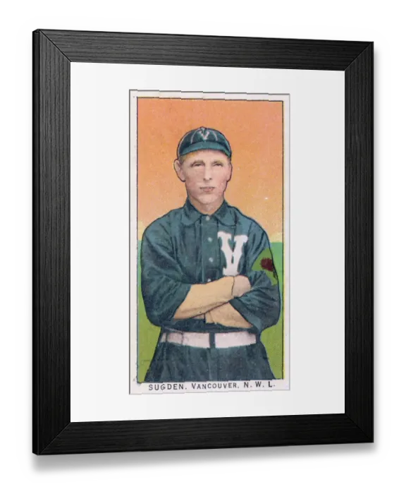 Framed Print : Cigarette Card Of Vancouver's Joe Sudden Framed Print : Cigarette Card Of Vancouver's Joe Sudden