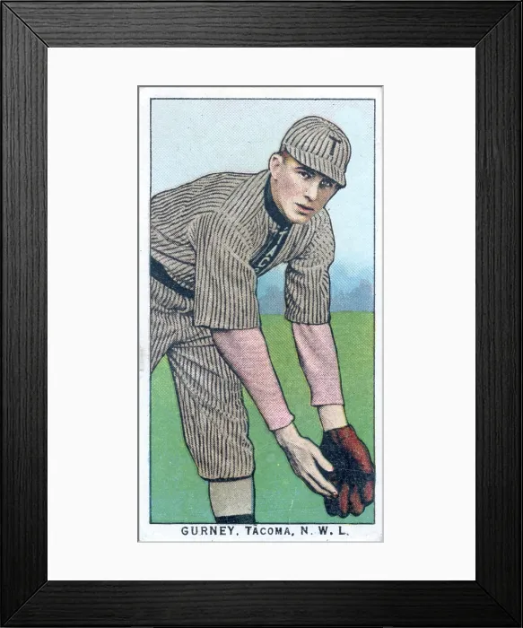 Framed Print : Cigarette Card Of Tacoma's Gurney Framed Print : Cigarette Card Of Tacoma's Gurney