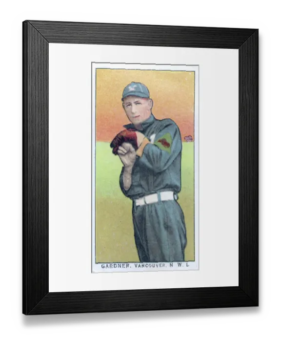 Framed Print : Cigarette Card Of Vancouver's Gardner Framed Print : Cigarette Card Of Vancouver's Gardner