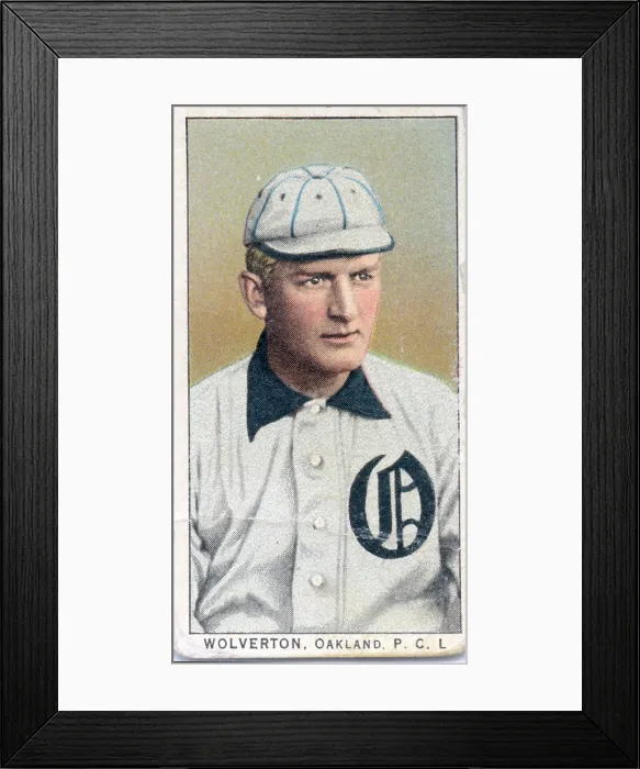 Framed Print : Cigarette Card Of Oakland's Harry Wolverton Framed Print : Cigarette Card Of Oakland's Harry Wolverton