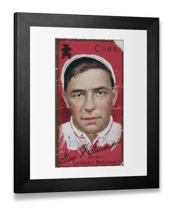 Framed Print : Peaches Graham Tobacco Card Framed Print : Peaches Graham Tobacco Card