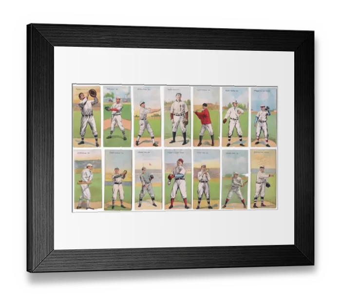 Framed Print : Group Of Mecca Cigarette Cards Framed Print : Group Of Mecca Cigarette Cards