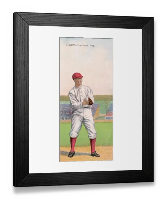Framed Print : Cigarette Card Of Eddie Grant Framed Print : Cigarette Card Of Eddie Grant
