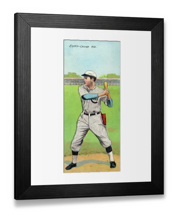 Framed Print : Cigarette Card Of Johnny Evers Framed Print : Cigarette Card Of Johnny Evers