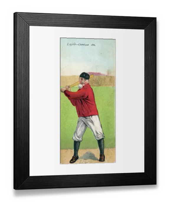 Framed Print : Cigarette Card Of Nap Lajoie Framed Print : Cigarette Card Of Nap Lajoie