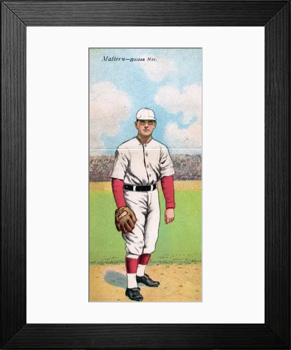 Framed Print : Cigarette Card Of Al Mattern Framed Print : Cigarette Card Of Al Mattern