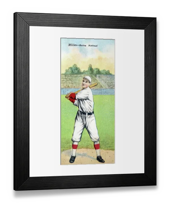 Framed Print : Cigarette Card Of Dots Miller Framed Print : Cigarette Card Of Dots Miller