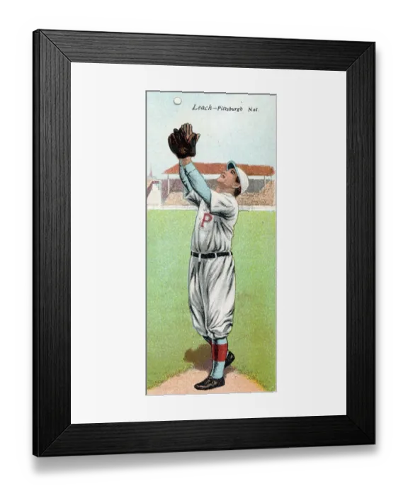Framed Print : Cigarette Card Of Tommy Leach Framed Print : Cigarette Card Of Tommy Leach
